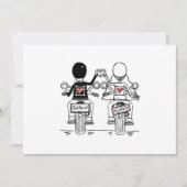 Biker Motorcycle Wedding  Bedankkaart (Voorkant)