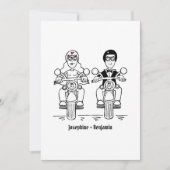 Biker Motorfiets Huwelijk Kaart (Voorkant)