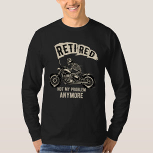 Biker Motorfiets Pensioenplan Om Vintage C Te Rijd T-shirt