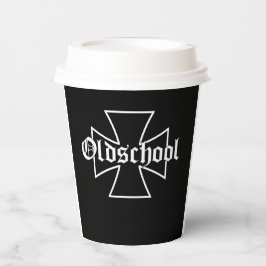 Biker Motorrad Eisernes Kreuz Oldschool Chopper Papieren Bekers