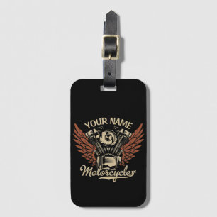Biker Motorrijwielen Motorvoeringkooi personaliser Bagagelabel