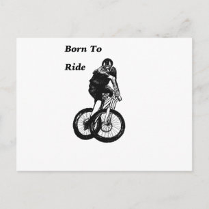Biker MTB BMX CYCLIST Cyclo kruis Briefkaart