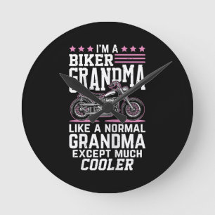 Biker Oma - Motorfiets Oma Biker Oma Ronde Klok