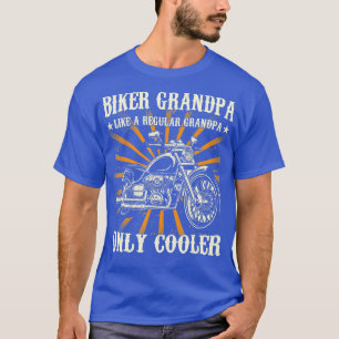 Biker opa  motor grootvader motorfiets t-shirt