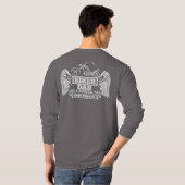 Biker pa wil alleen maar een normale vader. t-shirt (Achterkant volledig)