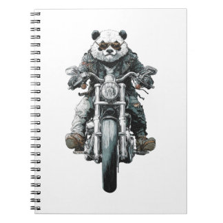 Biker Panda Notitieboek