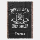 Biker papa als een normale vader, alleen koeler deken (Voorkant Verticaal)