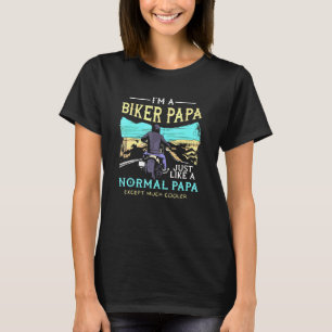 Biker Papa Motorcycle Bike Rider Vader Papa T-shirt