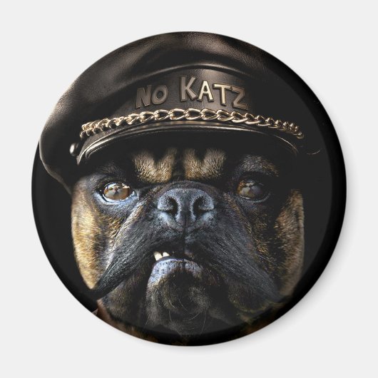 Biker Pug Magneet (Voorkant)