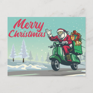 Biker Santa Briefkaart
