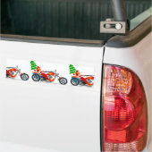 Biker Santa Bumpersticker (Op Truck)