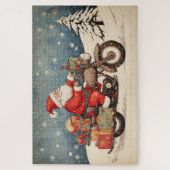 Biker Santa Legpuzzel (Verticaal)