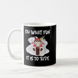 Biker Santa Motorcycle Fan Merry Kerstmis Ho Koffiemok