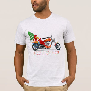 Biker Santa op een kaper zegt: "HO! HO! HO!" T-shirt