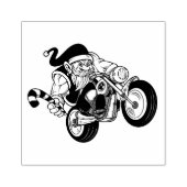 Biker Santa Rubberstempel (Afrduk)