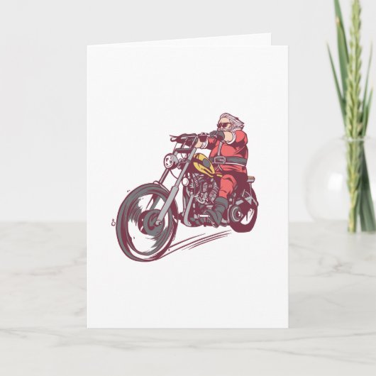 Biker Sinterklaas Kaart (Voorkant)
