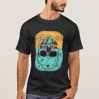 Biker Skelet Mystieke Dood Bot T-shirt