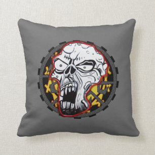 Biker Skull American Mo Jo Pillow Kussen