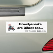 Biker Sticker Bumpersticker (Op auto)