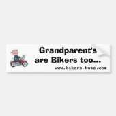 Biker Sticker Bumpersticker (Voorkant)