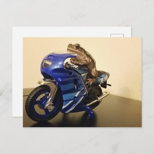 Biker Toad Briefkaart (Voorkant / Achterkant)