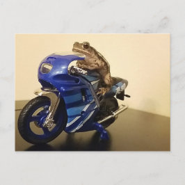 Biker Toad Briefkaart