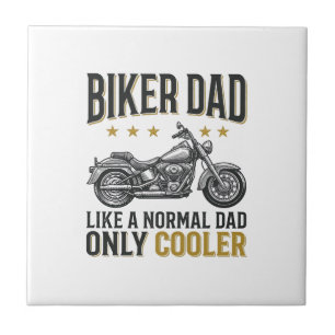 Biker Vader Vintage Motorfiets Citaat Shirt_1 Tegeltje