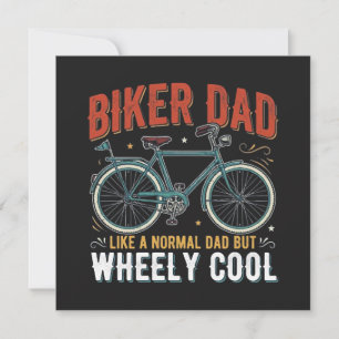 Biker vader zoals een normale vader maar super coo