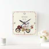 Biker Vierkante Klok (Huis)