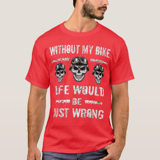Biker zonder motorfiets t-shirt