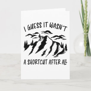 Bikercadeau voor mountainbike-fietser kaart