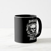 Bikers Born In Straight From Hell, Mug (Devant droit)