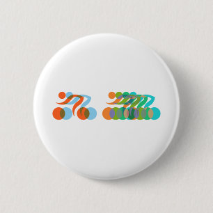 Bikers, Cyclers Freaks Ronde Button 5,7 Cm