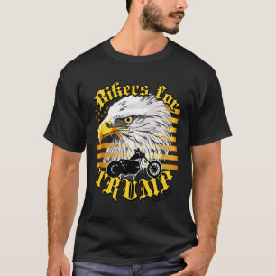 Bikers For Trump T-shirt Gouden Vlag Adelaar Vlag