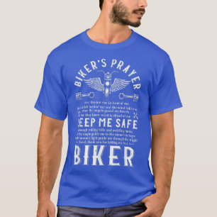Biker's Prayer Funny Motorcycle Biker Motocross Lo T-shirt