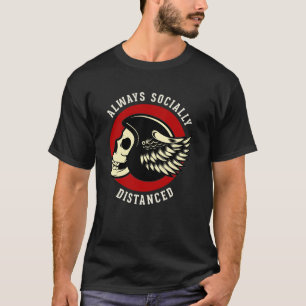 Biker's Social Distancing Kampioen T-shirt
