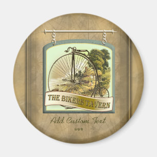 Bikers Tavern Pub Sign Gepersonaliseerde magneet
