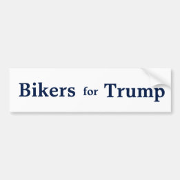 Bikers voor Trump Bumpersticker. Bumpersticker