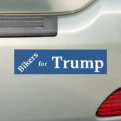 Bikers voor Trump Bumpersticker. Bumpersticker (Op auto)