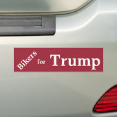 Bikers voor Trump Bumpersticker. Bumpersticker (Op auto)