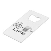 Bikes & Beer! Kredietkaart Flessenopener (Achterkant Gekanteld)