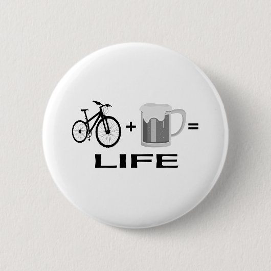 Bikes & Beer! Ronde Button 5,7 Cm (Voorkant)