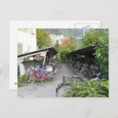 Bikes in Interlocken Briefkaart (Voorkant / Achterkant)