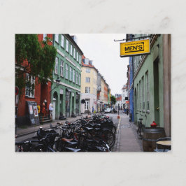 Bikes in Old Copenhagen Street Briefkaart
