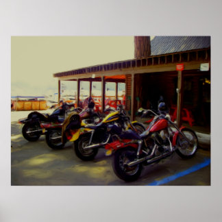 Bikes op de balk poster