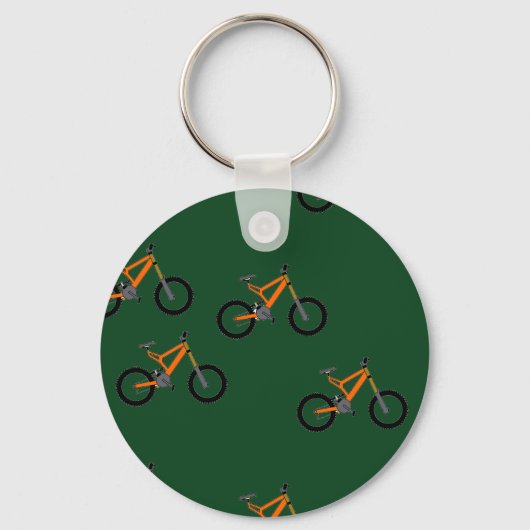 Bikes op groen sleutelhanger (Voorkant)