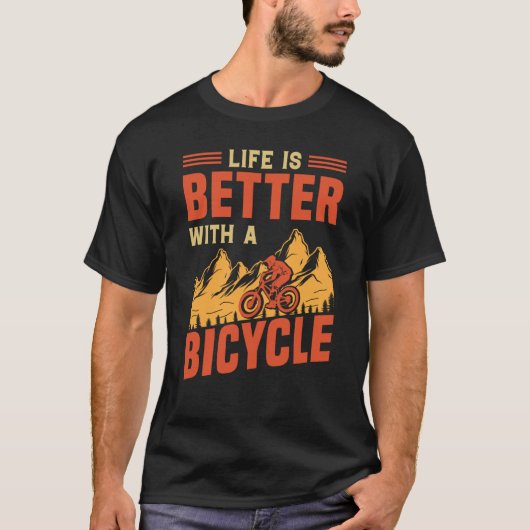 Biking and Cycling 69 T-shirt (Voorkant)
