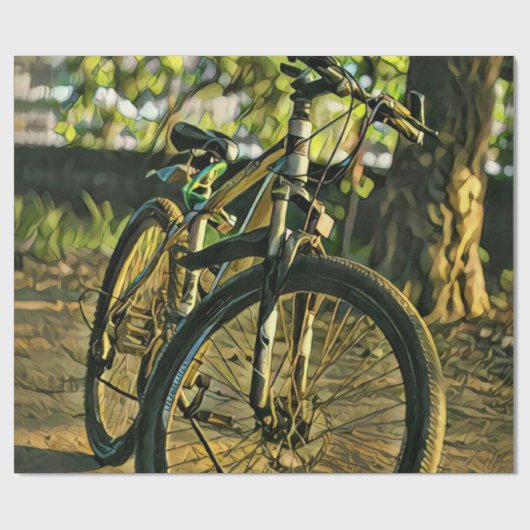 Biking Artwork Cadeaupapier (Vlak)