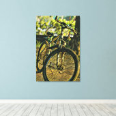 Biking Artwork Canvas Afdruk (Insitu (Houten vloer))