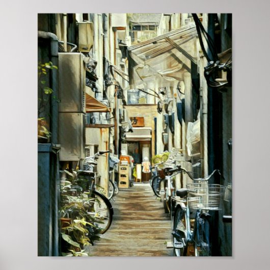 Biking Artwork Poster (Voorkant)